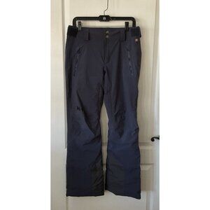 Helly Hansen Tech Ski Snowboard Pants women's Small Navy Gray snow winter active